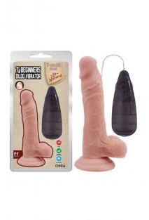 7’ Beginners Dildo Vibrator Flesh